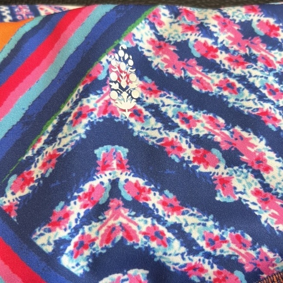 Free People Ashford Lose Control Crop Leggings Purple Orange Womens Size S - Picture 6 of 7